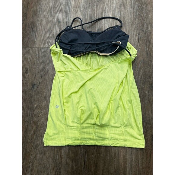 Lululemon Flow & Go Tank Top Yellow Sz‎ 6 - Picture 3 of 6